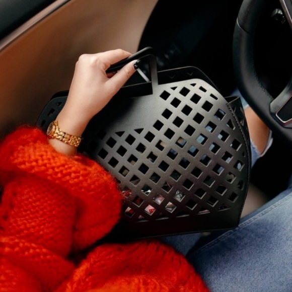 Zara Handbags - Zara waterproof beach pool die cut basket bag tote